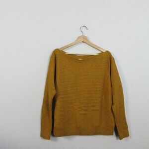 Babaton Golden Off-Shoulder Sweater